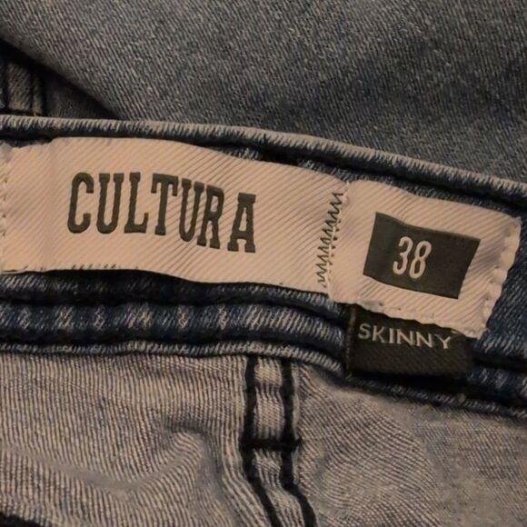 Cultura‎ men's denim skinny jeans size 38/32 - Picture 5 of 8